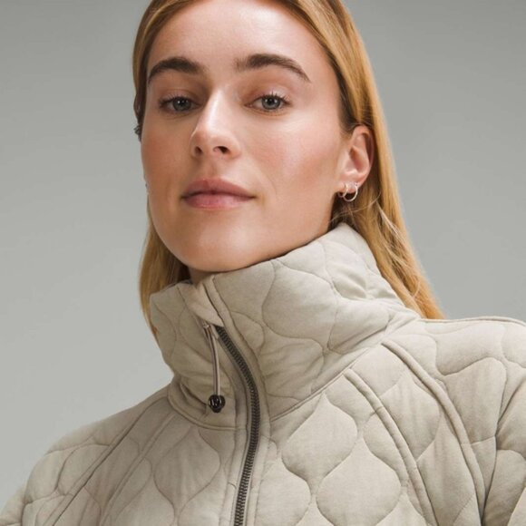 Lululemon Scuba Oversized Quilted Half Zip Riverstone - Picture 5 of 13